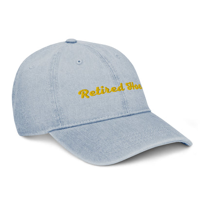 " Retired " Denim Hat
